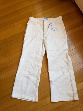 Draper James RSVP Cream High-Rise Jeans - Neutral Cream